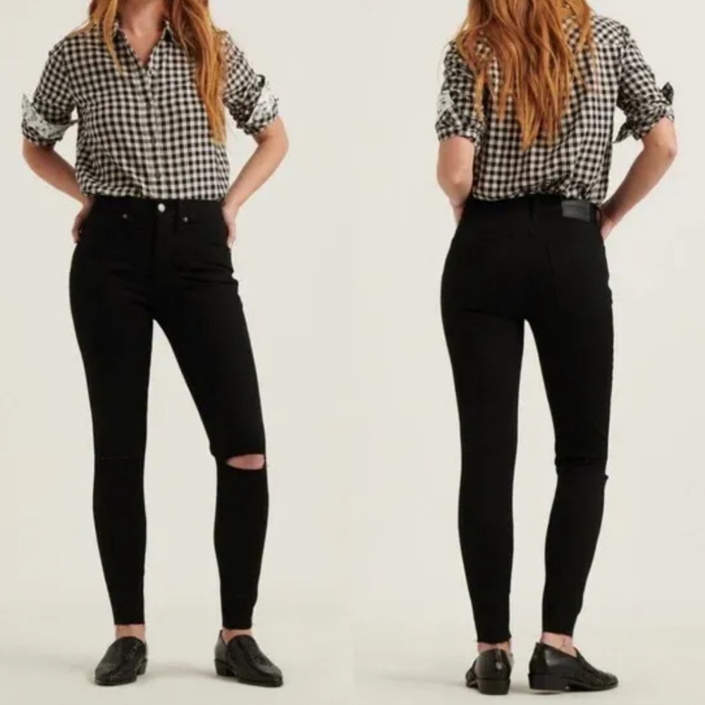 Women's Lucky Brand Brooke Skinny Black Jeans Size 4/27A